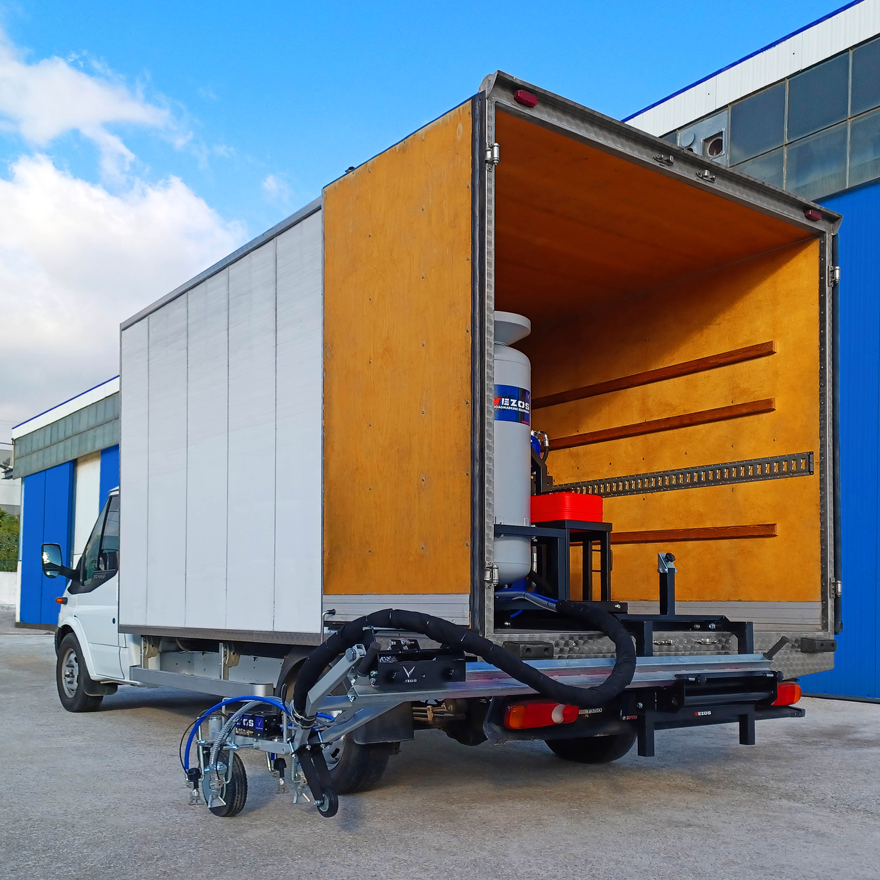 διαγραμμιστικό σύστημα για φορτηγό - διαγραμμιστικό φορτηγό